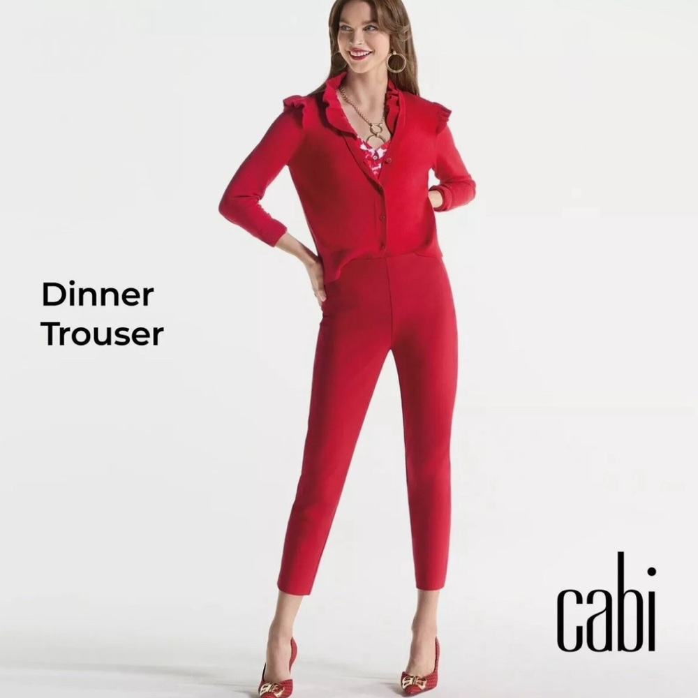 Cabi red Dinner Trouser, size 10, item 4313